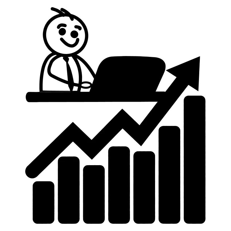 Graphique trader boursier