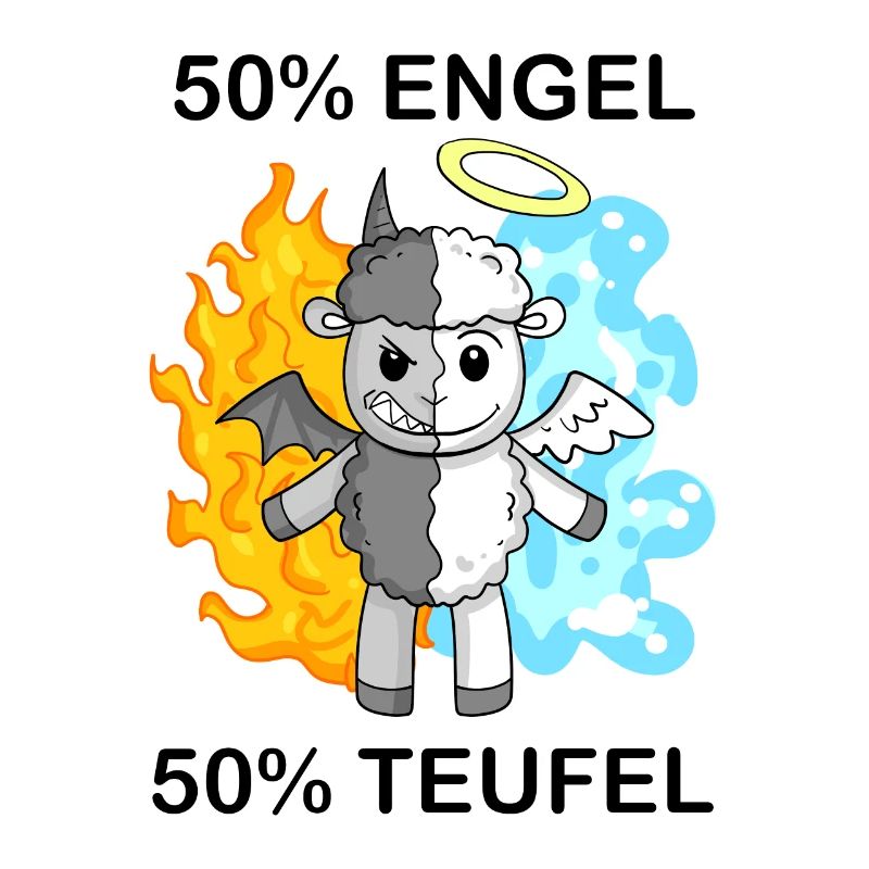 Schaf - Engel und Teufel