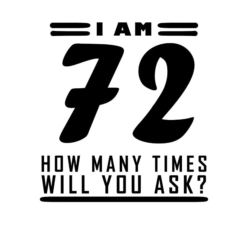 Ich bin 72 – 72. Geburtstag Geschenk