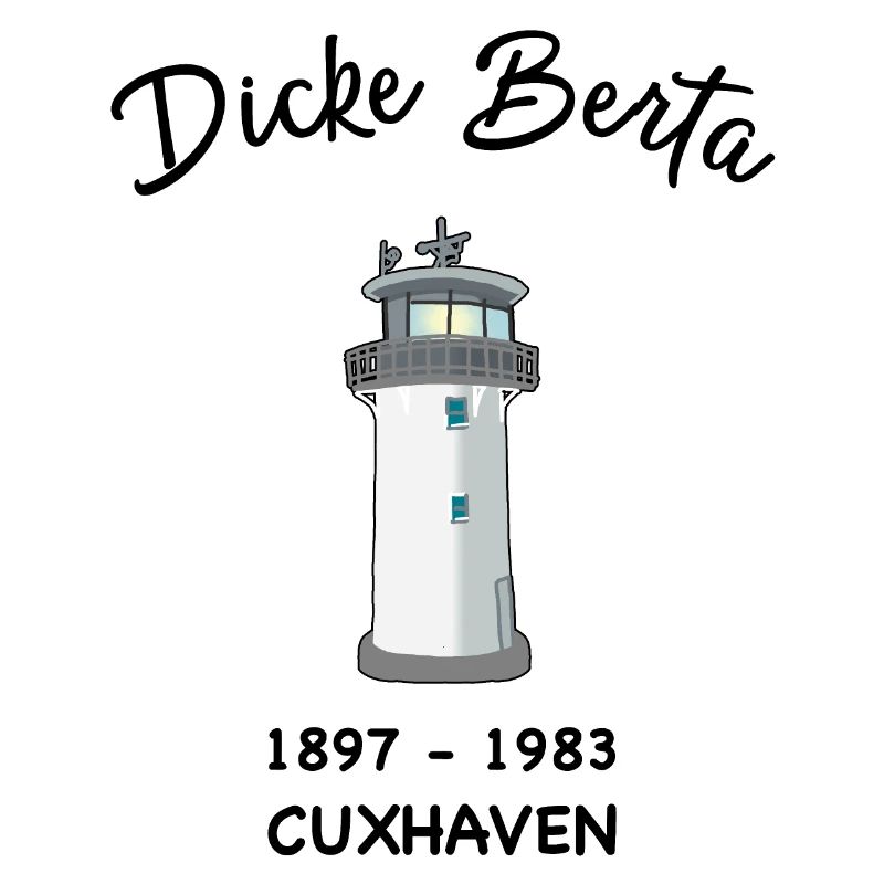 lighthouse Dicke Berta, Cuxhaven, harbour