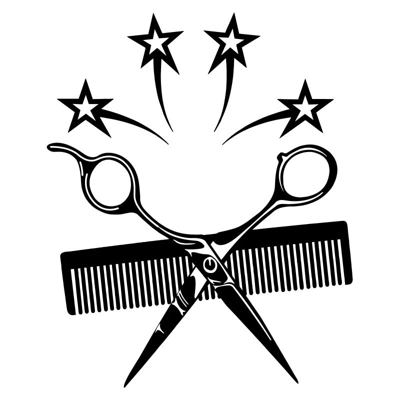 Star ciseaux peigne coiffeur