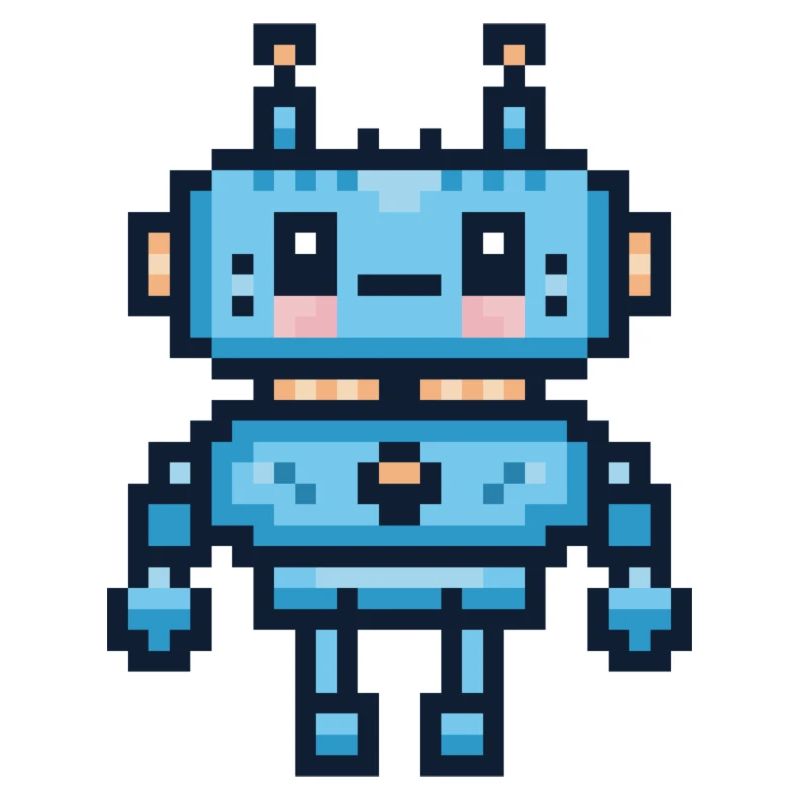 Pixel-Art-Roboter