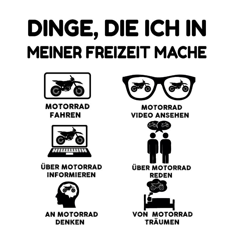 Dinge, die ich in meiner Freizeit mache Motorrad