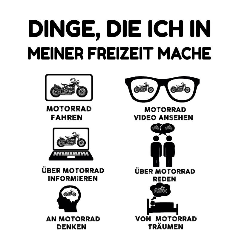 Dinge, die ich in meiner Freizeit mache Motorrad
