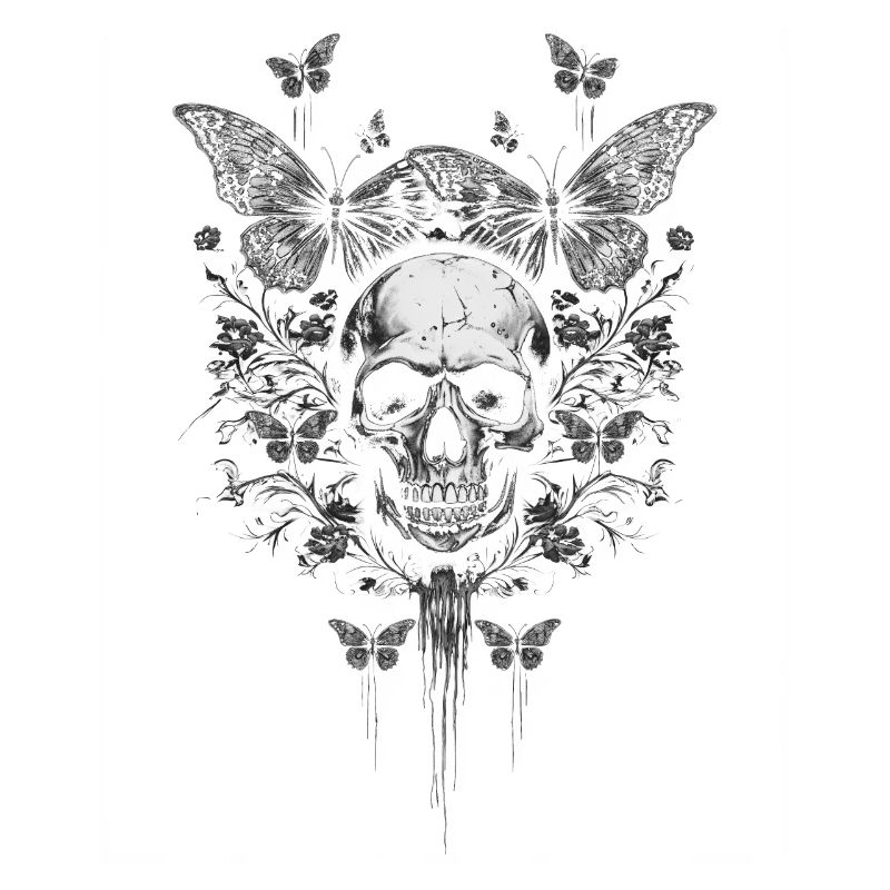 Fairycore Fée Grunge Esthétique Crâne Gothique