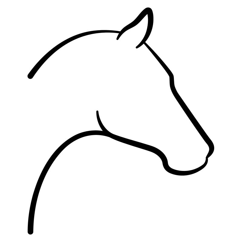 Contour de l’icône de la tête de cheval
