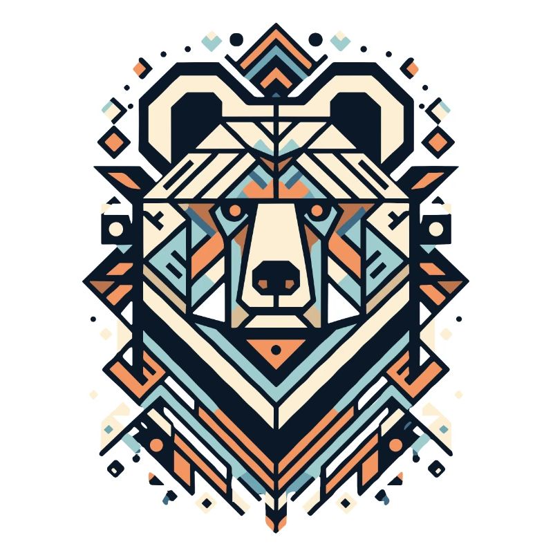 Abstrait Animal Bear 2
