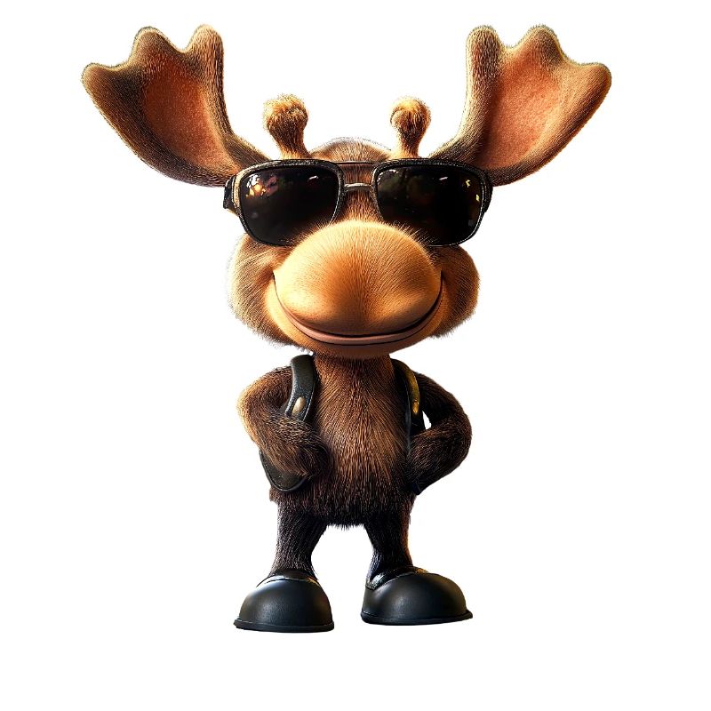 Elch Moose Elchbulle Geweih Hirsch Wilde Elche