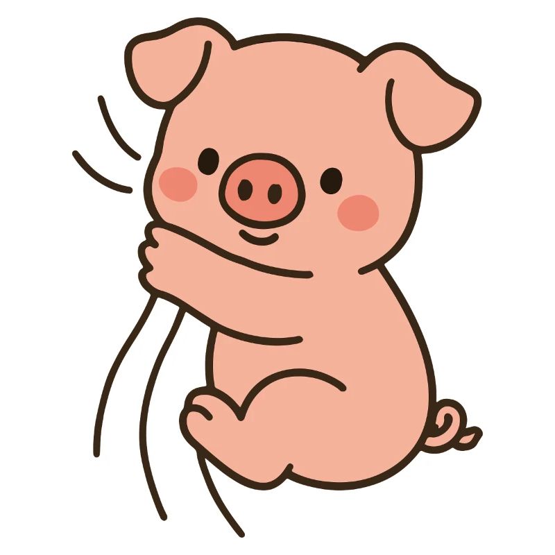 Cher cochon rose