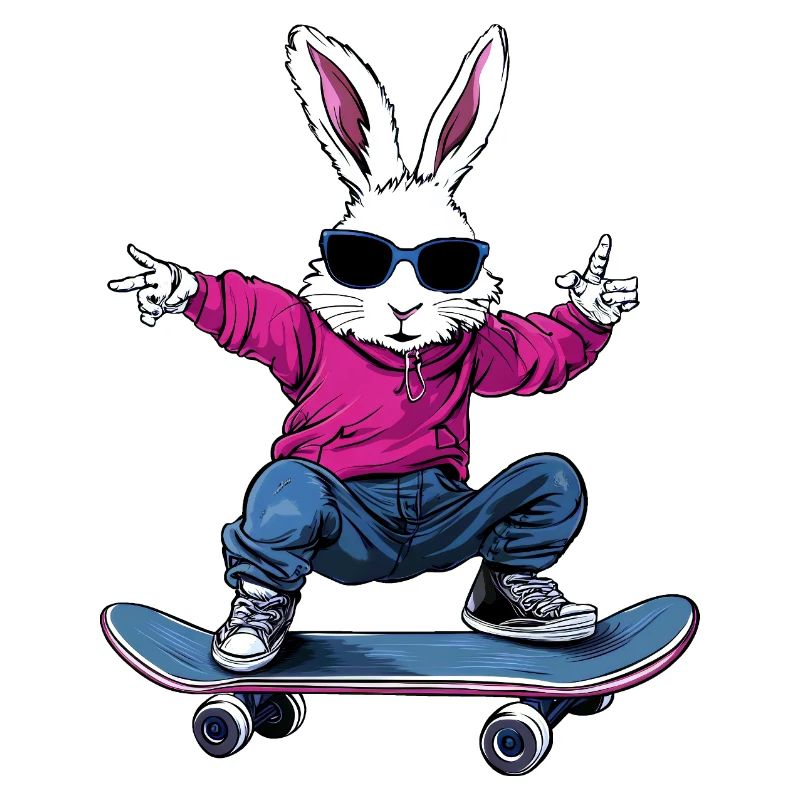 Lapins de skateboard