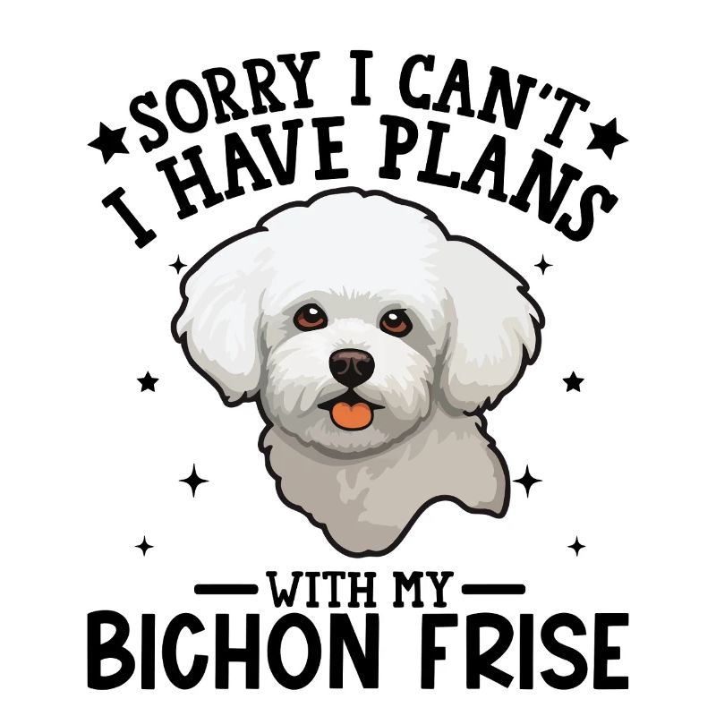 Illustration d'un caniche blanc mignon