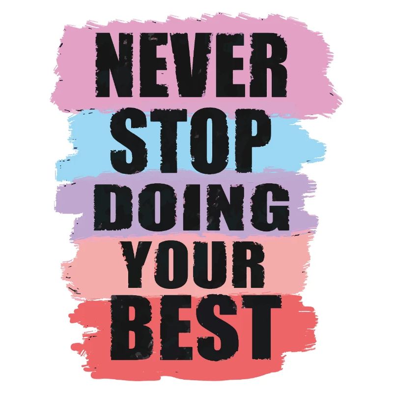 Conception motivante avec conception de texte en blocs de couleurs