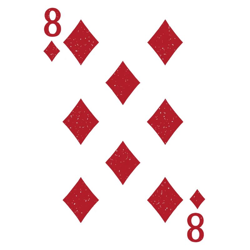 Kartenmuster 8 Karo design auf Kleidung