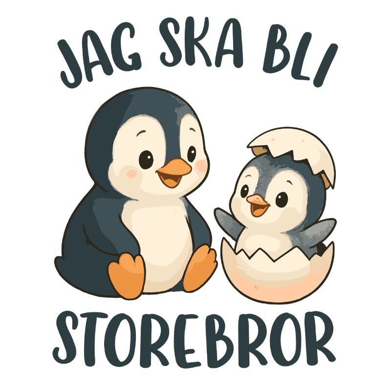 Großer Bruder, ich werde ein großer Bruder - Pinguin