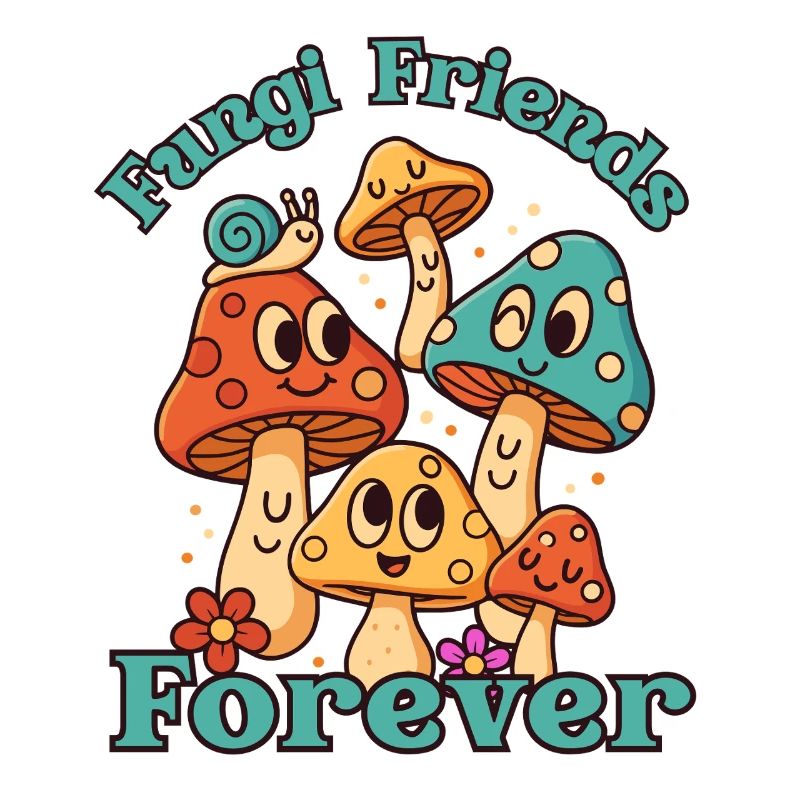 Fungi Friends Forever - Conception de dessin animé