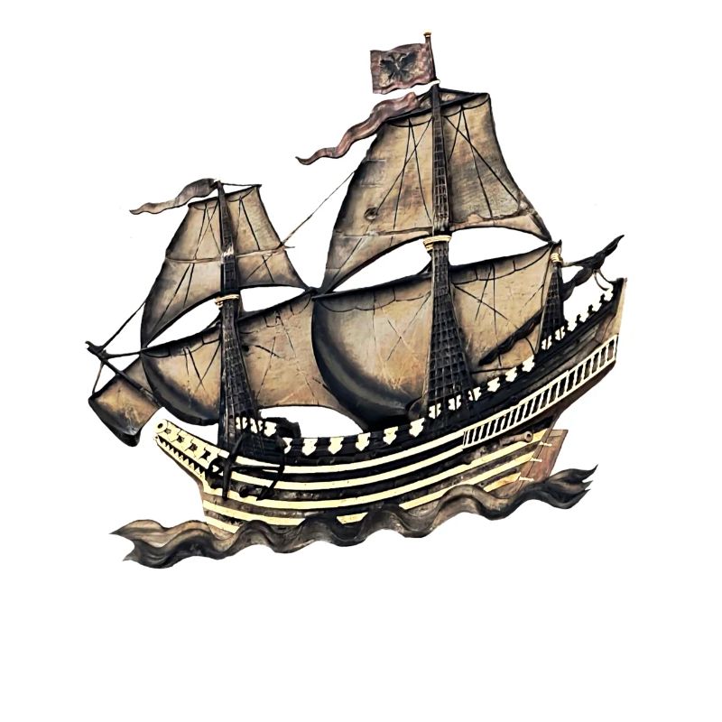 Historisches Segelschiff Relief