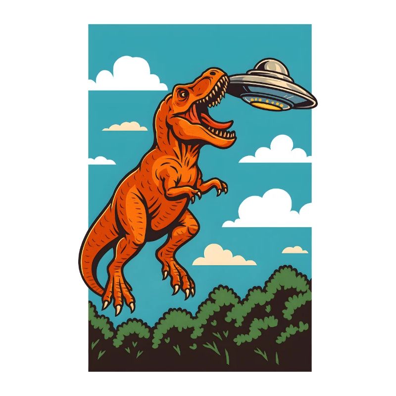 T Rex Fängt Ufo Sky Encounter