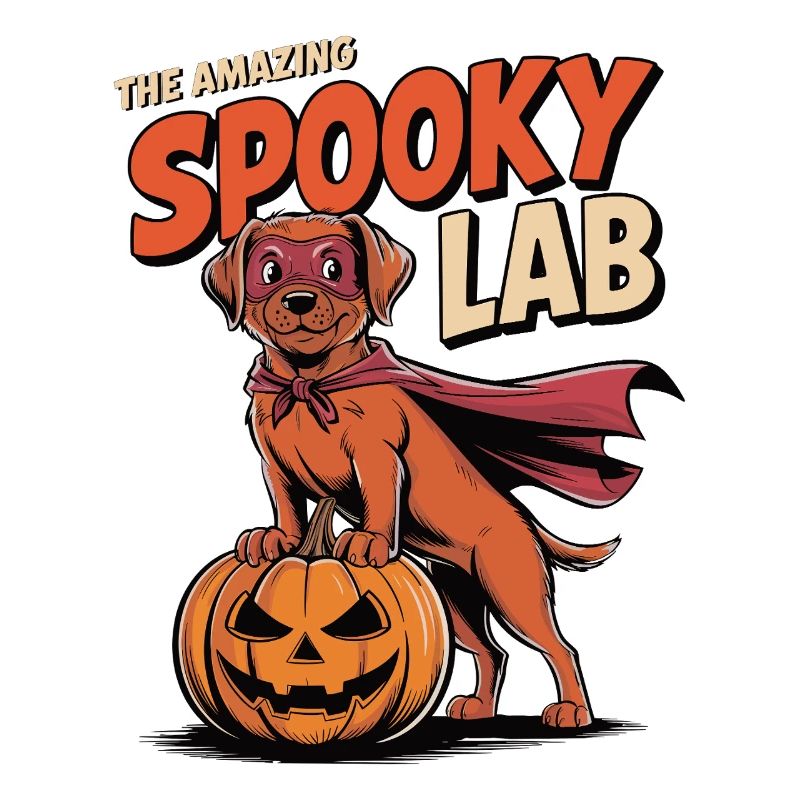 Chien d’Halloween Haunted Foxred Lab