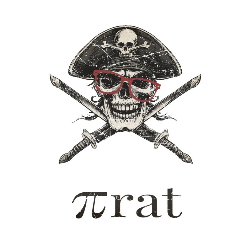 Pirate Skeleton with Glasses