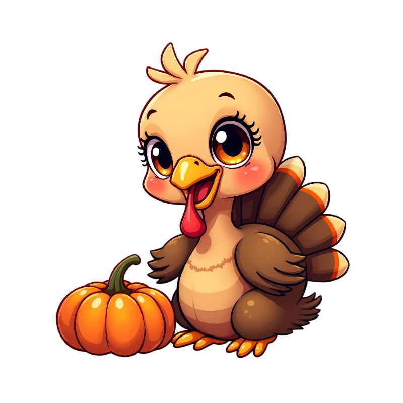 Bébé dinde de Thanksgiving