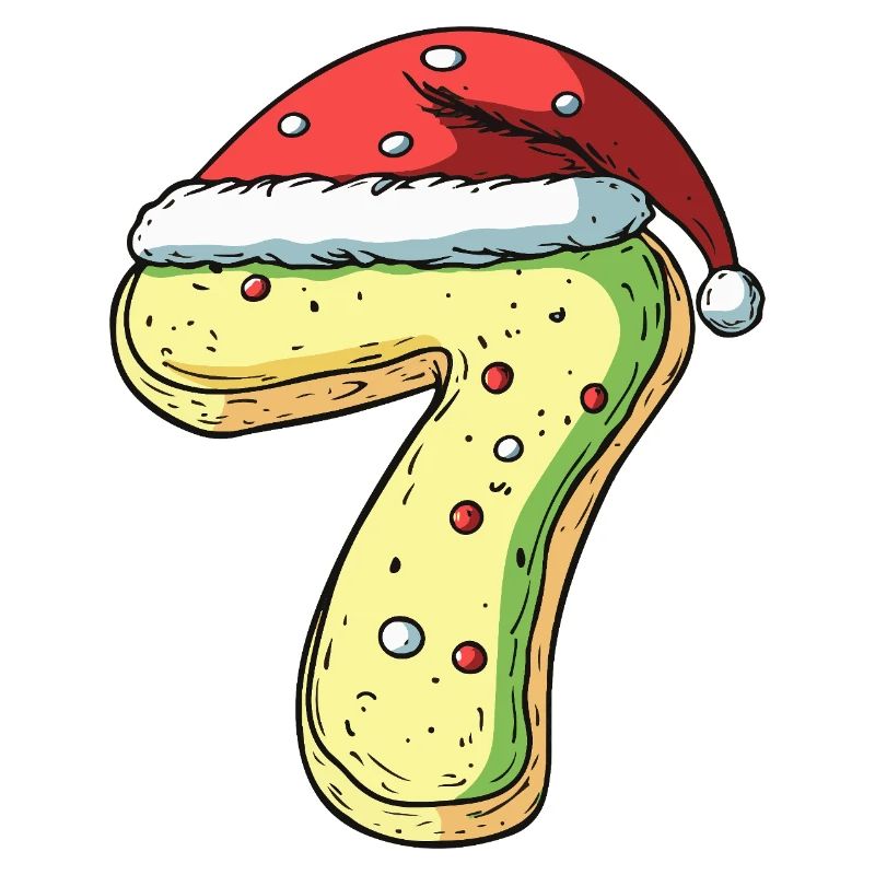 Biscuit de Noël à 7 chiffres