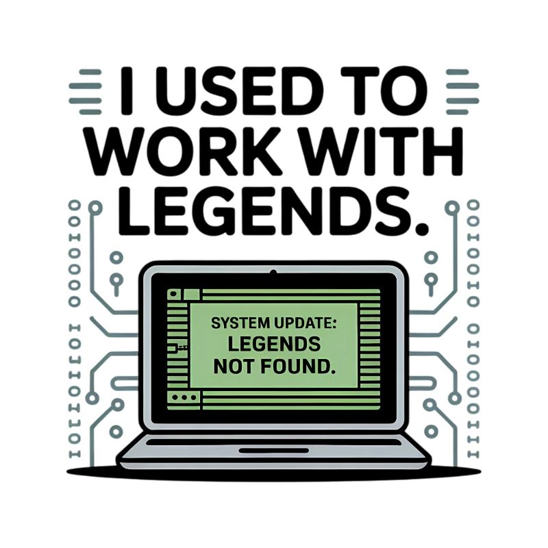 J’avais l’habitude de travailler avec les légendes Cadeau d’adieu pour collègue