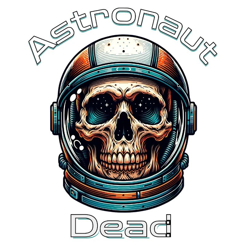 Crâne d’astronaute dans l’espace