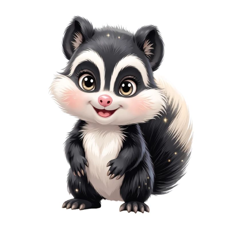 Charme de moufette mignon