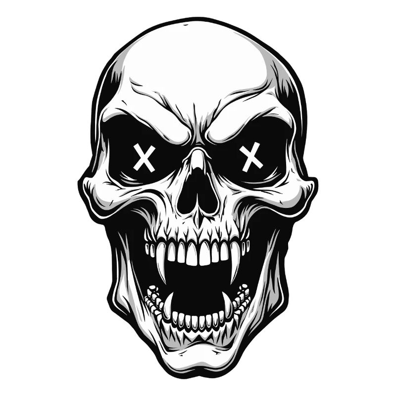 Vampire Skull Skull X Eyes Horror