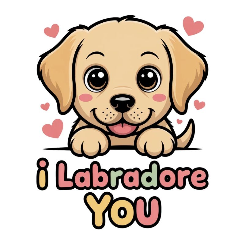 Moi, Labrador, Jeu de mots avec toi de chiot