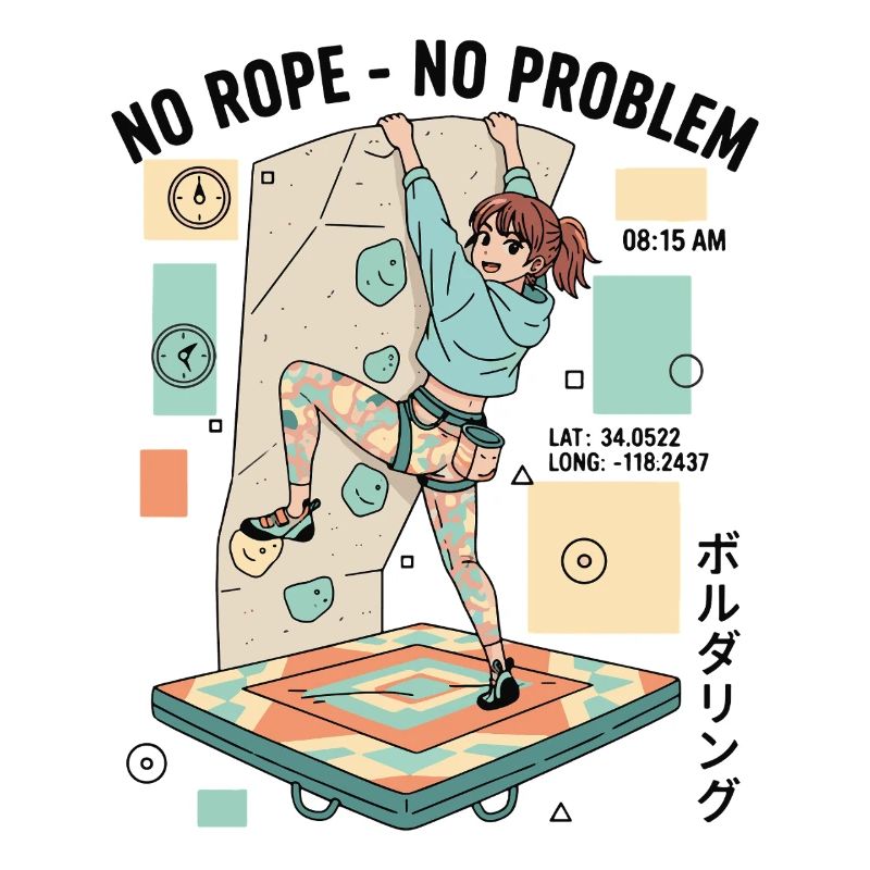 Kein Seil Kein Problem Bouldering Kletterer Spaß