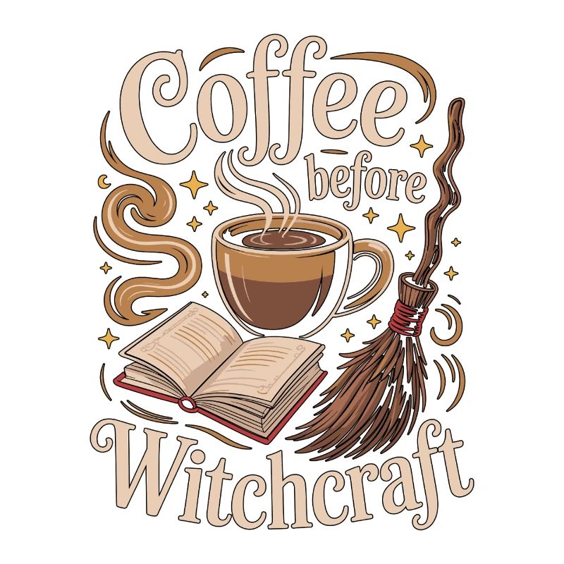 Witchcraft Coffee avant le lanceur de sorts Amant du café
