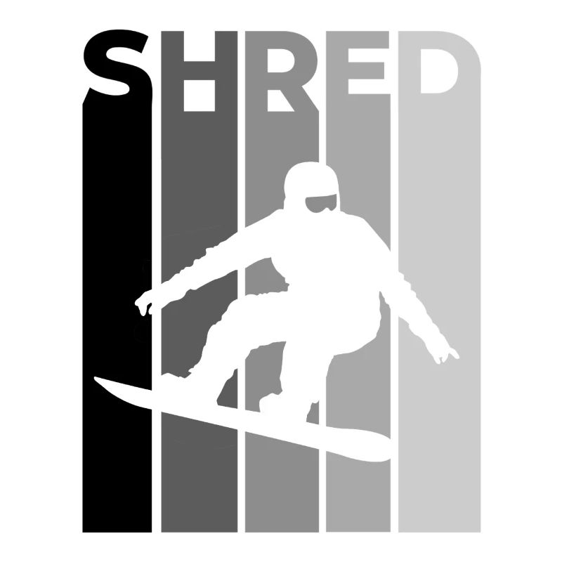 SHRED Snowboarder – Snowboard Spruch & Action