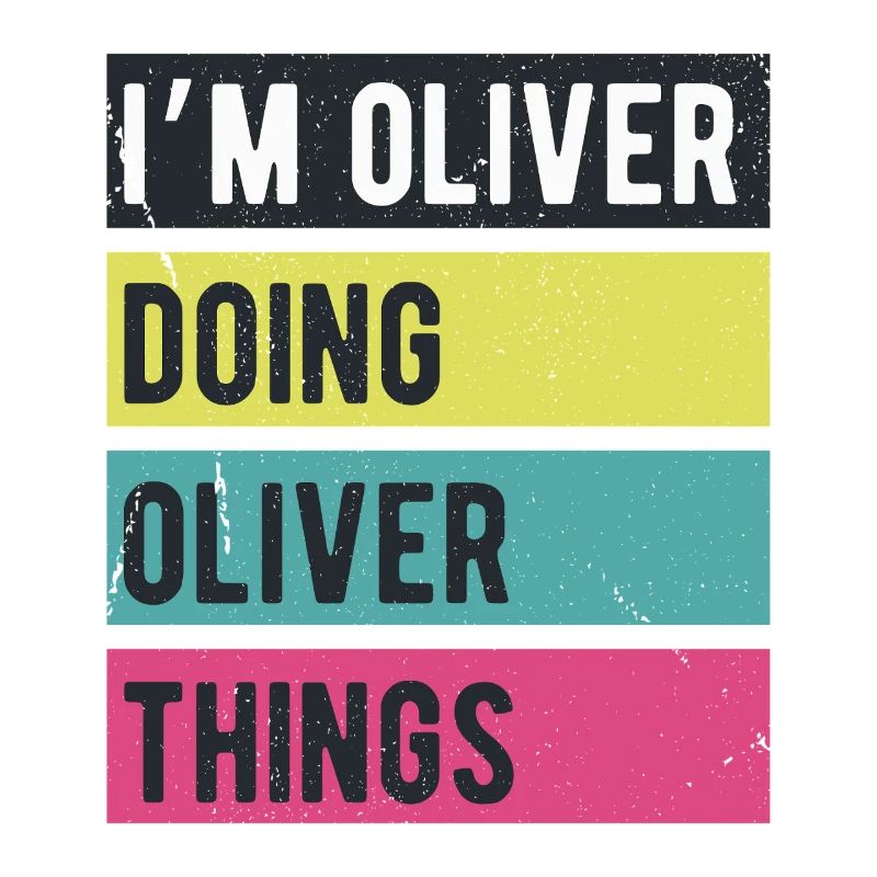 I’m Oliver Doing Oliver Things Retro Colors