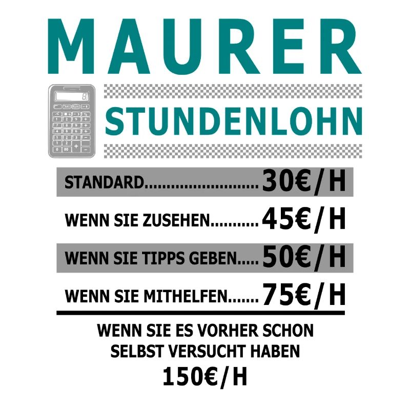 Salaire horaire de maçon