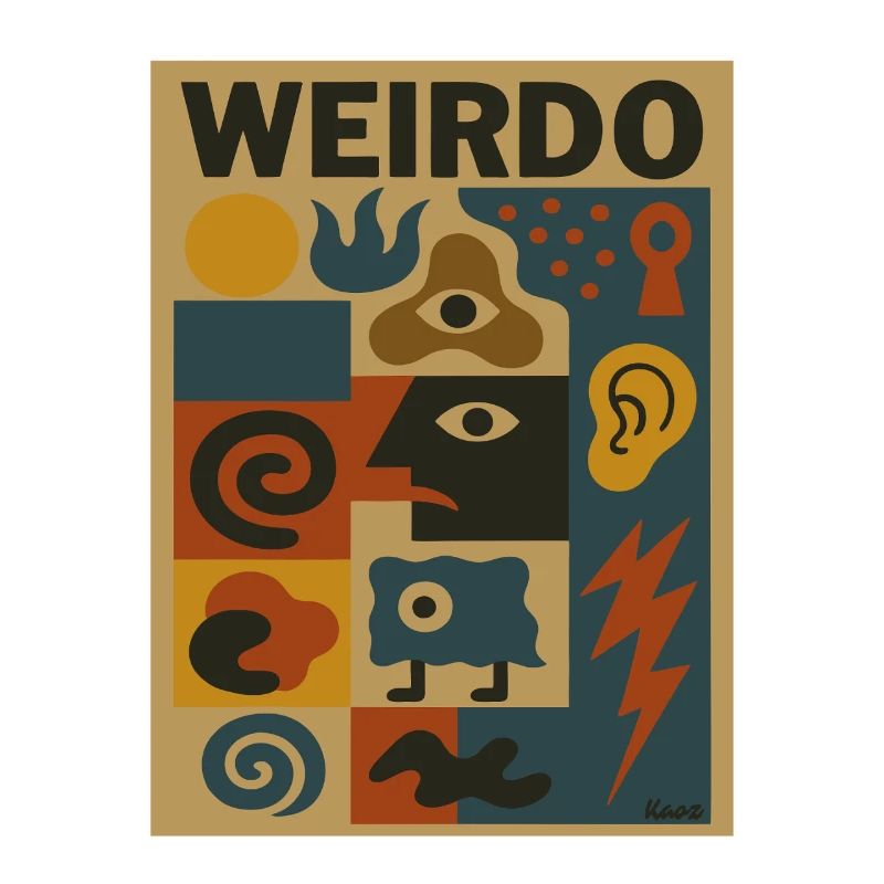 Weirdo Kaleidoskop Muster