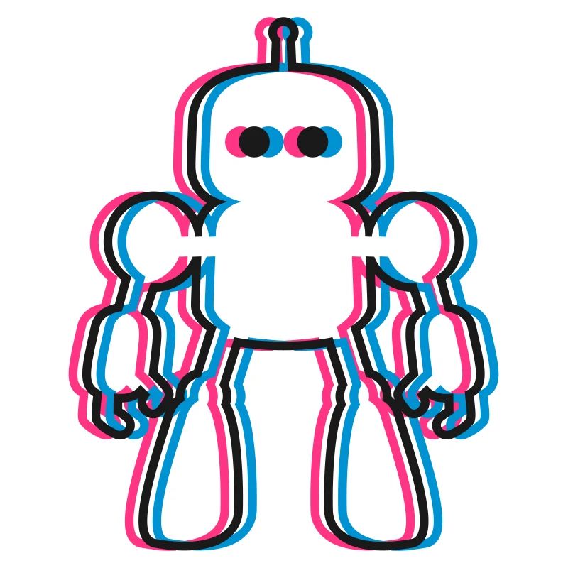 Roboter 3D Effekt KI Sci-Fi 