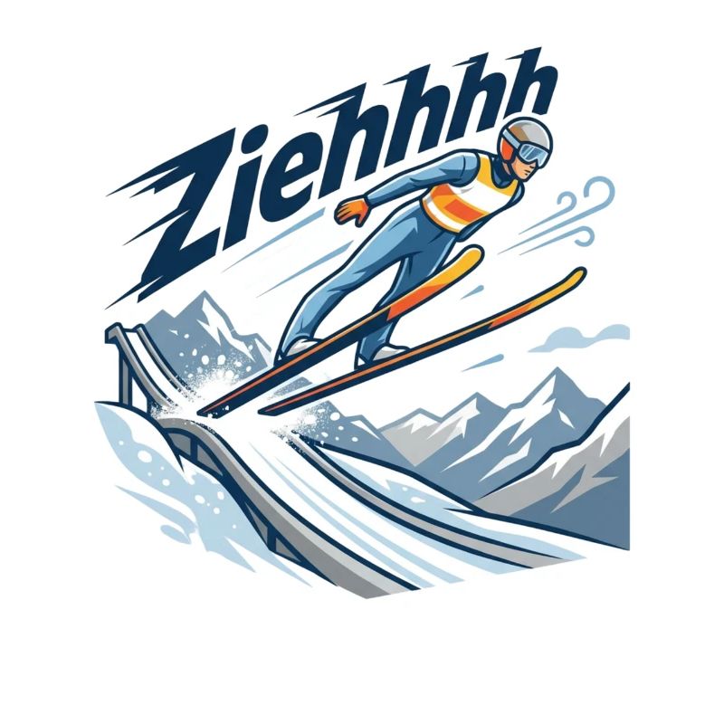 Ziehhhh Skispringen Flug durchs Stadion