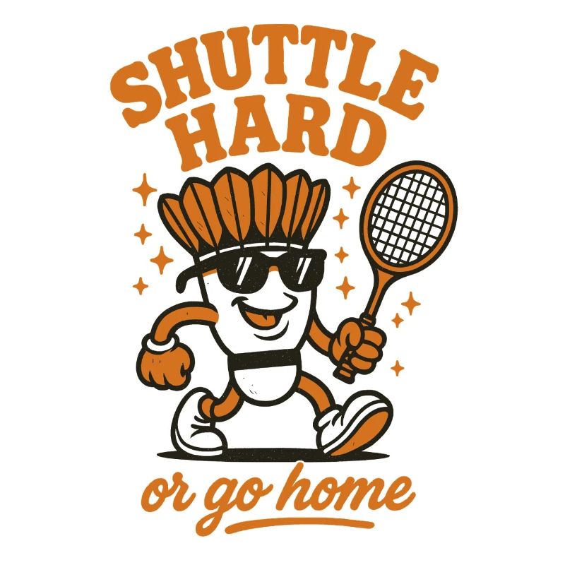 Shuttle Hard | Badminton Motivation Spruch