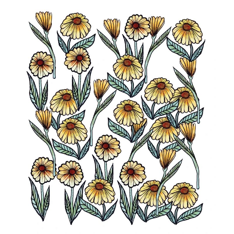 Sunlit Daisy Blumenmuster