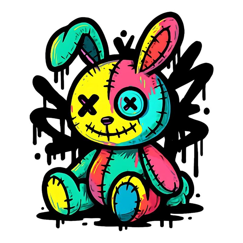 Goth Bunny Horreur Rabbit Gothique Effrayant Effrayant