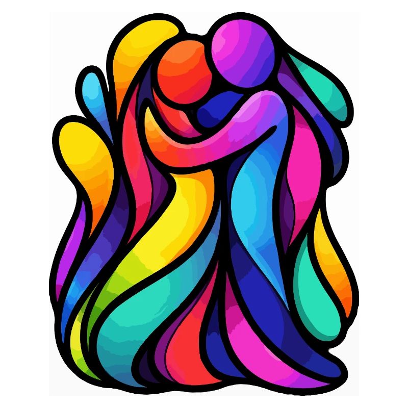 Colorful Dancing Figures