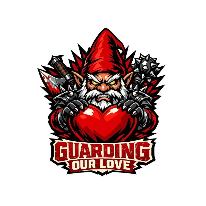 Evil Gnome, Dark Gnome, Goth Gnome, Funny Gnome