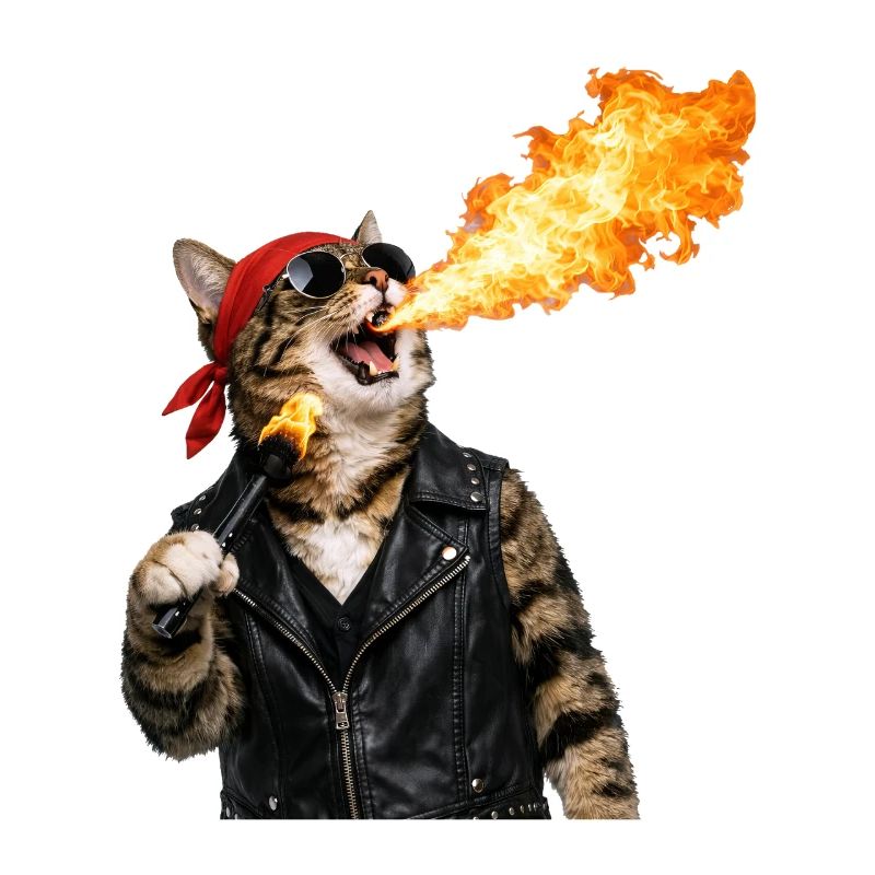 Fire Cat Biker Look