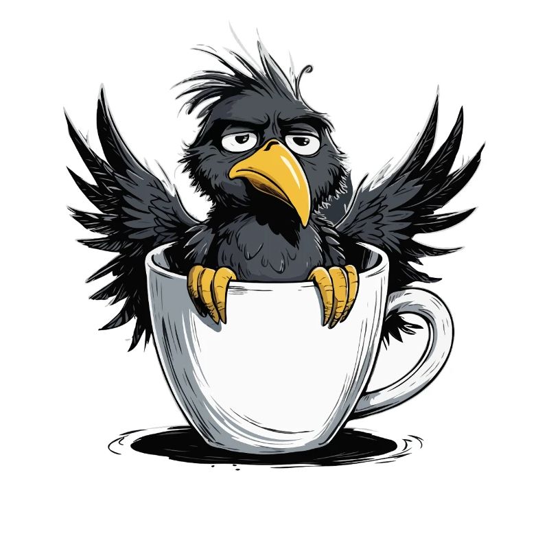 Morgenmuffel Kaffee Kein Bock Rabe Schlechte Laune