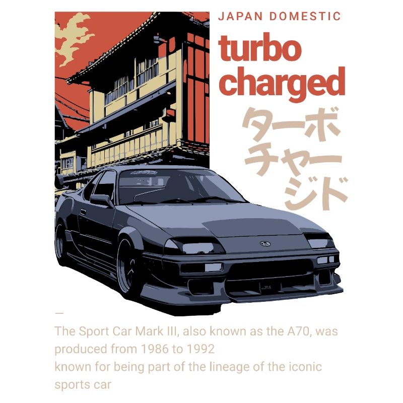 A70 Supra Ultra Car Rétro Graphice