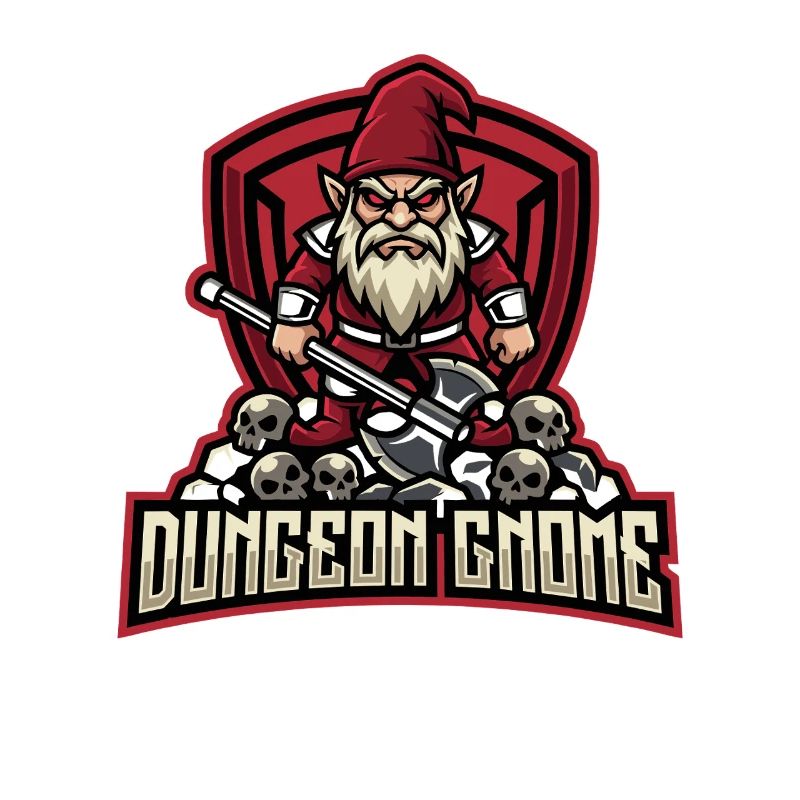 Evil Gnome, Dark Gnome, Goth Gnome, Funny Gnome