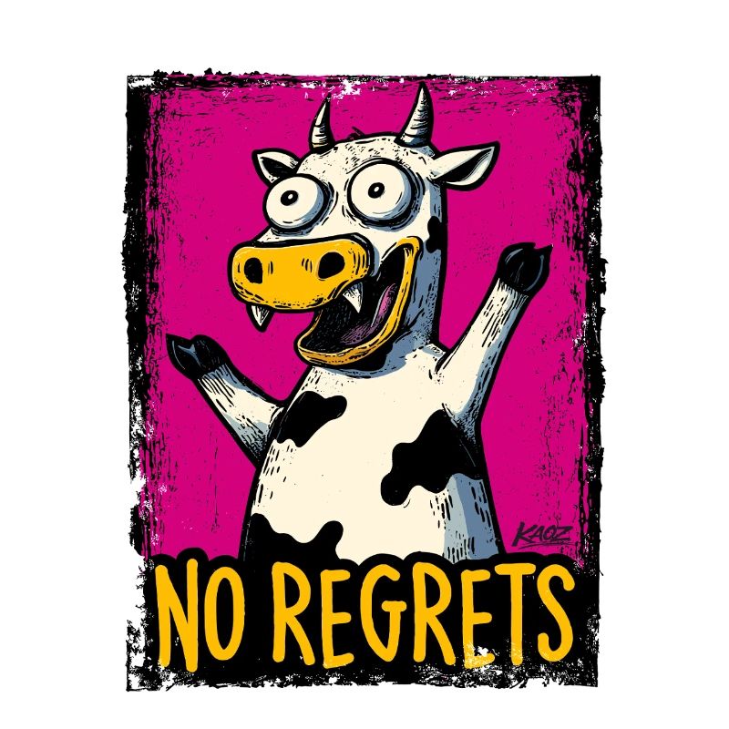Pas de regrets Cow Pop Art