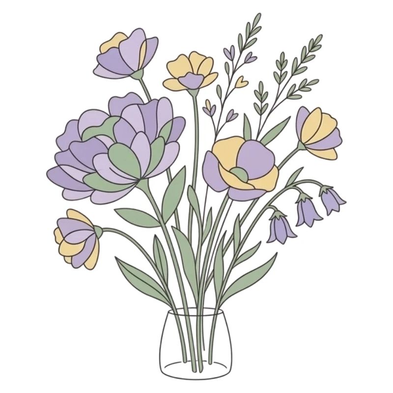 Fleurs Blumen pastel Botanik