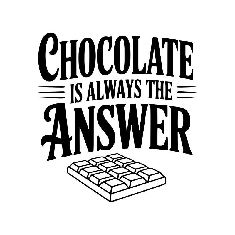 Le chocolat est toujours la solution